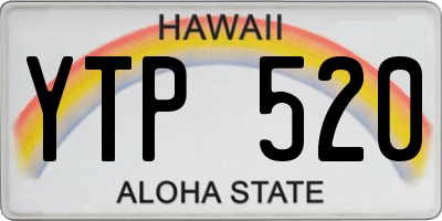 HI license plate YTP520