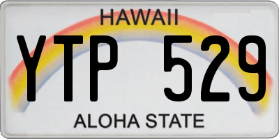 HI license plate YTP529