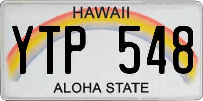 HI license plate YTP548