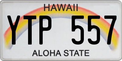 HI license plate YTP557