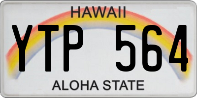 HI license plate YTP564