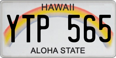 HI license plate YTP565
