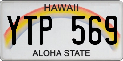 HI license plate YTP569