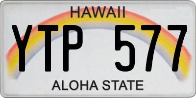 HI license plate YTP577