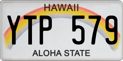 HI license plate YTP579