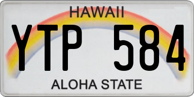 HI license plate YTP584