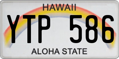 HI license plate YTP586