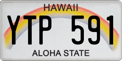 HI license plate YTP591
