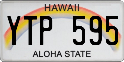 HI license plate YTP595