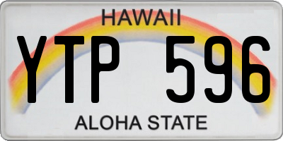 HI license plate YTP596