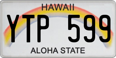 HI license plate YTP599