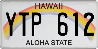 HI license plate YTP612