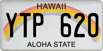 HI license plate YTP620
