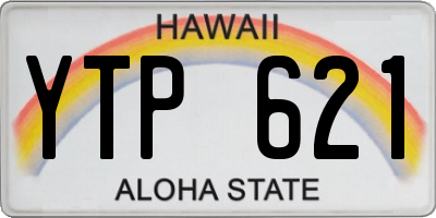 HI license plate YTP621
