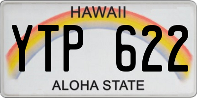 HI license plate YTP622
