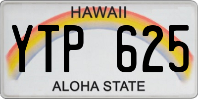 HI license plate YTP625