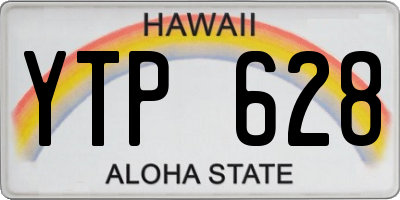 HI license plate YTP628