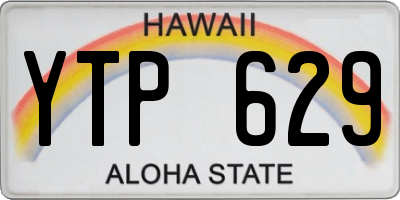 HI license plate YTP629