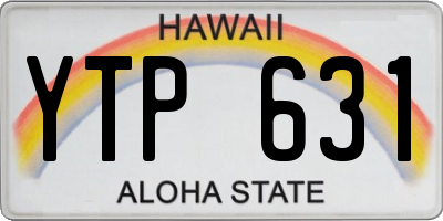 HI license plate YTP631