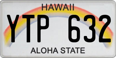 HI license plate YTP632