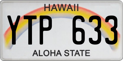 HI license plate YTP633