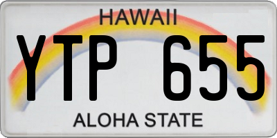 HI license plate YTP655