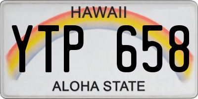 HI license plate YTP658