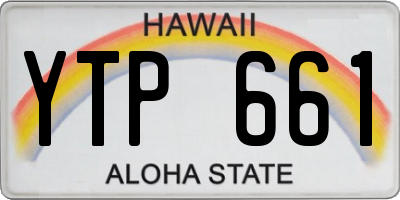 HI license plate YTP661