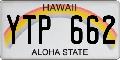 HI license plate YTP662