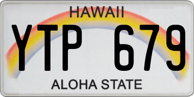 HI license plate YTP679
