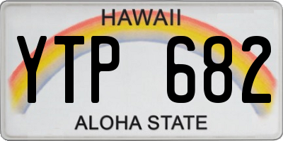 HI license plate YTP682