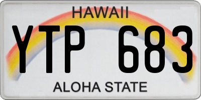 HI license plate YTP683