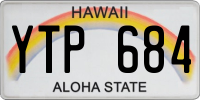 HI license plate YTP684
