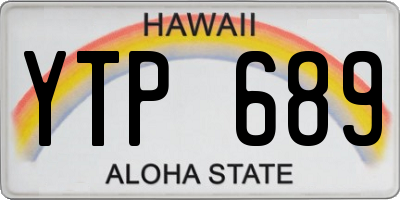 HI license plate YTP689