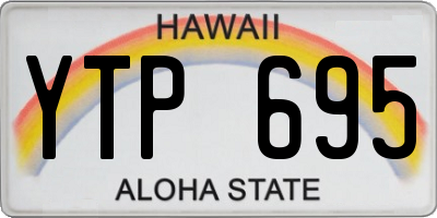 HI license plate YTP695