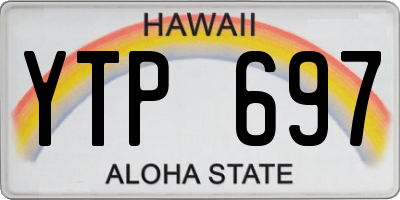 HI license plate YTP697