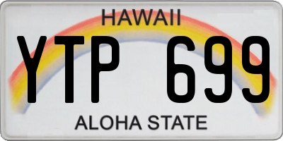 HI license plate YTP699