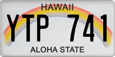 HI license plate YTP741