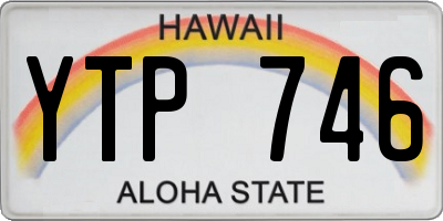 HI license plate YTP746