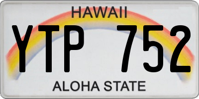 HI license plate YTP752