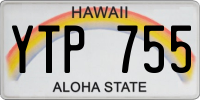 HI license plate YTP755