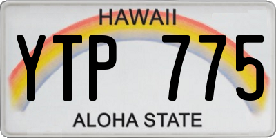 HI license plate YTP775