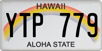 HI license plate YTP779