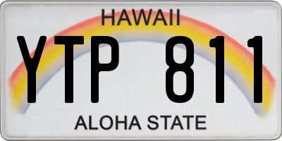 HI license plate YTP811