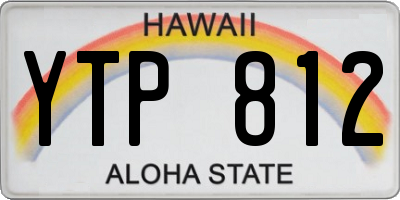 HI license plate YTP812
