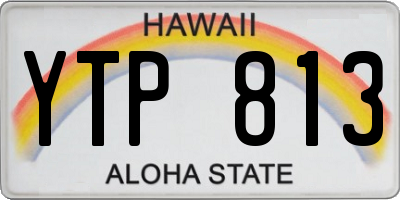 HI license plate YTP813
