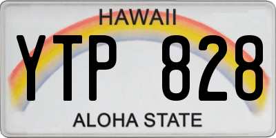 HI license plate YTP828