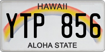 HI license plate YTP856