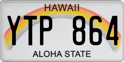 HI license plate YTP864