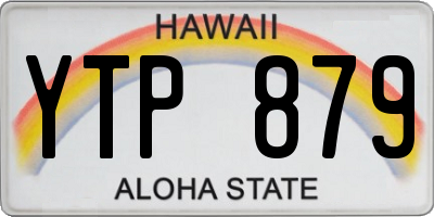 HI license plate YTP879